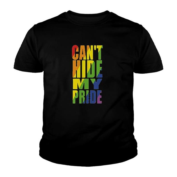 Can Not Hide My Pride Rainbow Lgbt Gifts Youth T-shirt