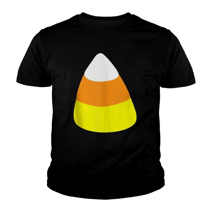 Candy Corn Witch Halloween Costumeadd Accessory Youth T-shirt