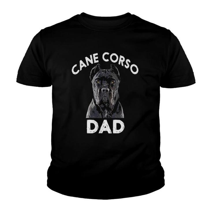 Cane Corso Dad Italian Mastiff Gift Youth T-shirt