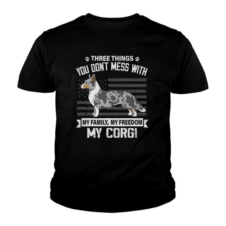 Cardigan Corgi Dog Lover Mom Dad Things You Don't Mess With Youth T-shirt