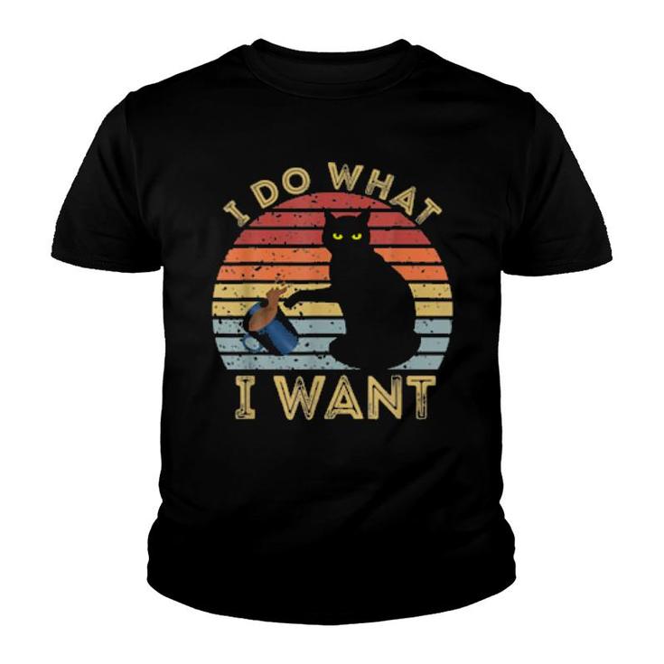 Cat I Do What I Want  Youth T-shirt