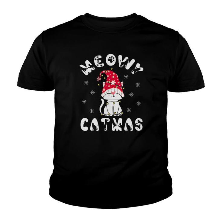Cat Meowy Catmas Tee S Youth T-shirt