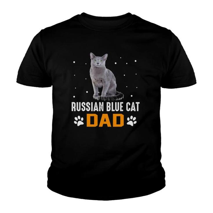 Cat - Russian Blue Cat Dad - Russian Blue Cat Youth T-shirt