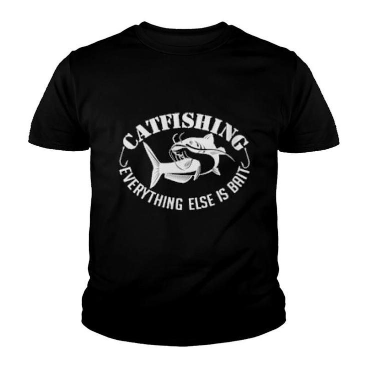 Catfish Catfishing Fishing Angling Catfish Fishermen  Youth T-shirt