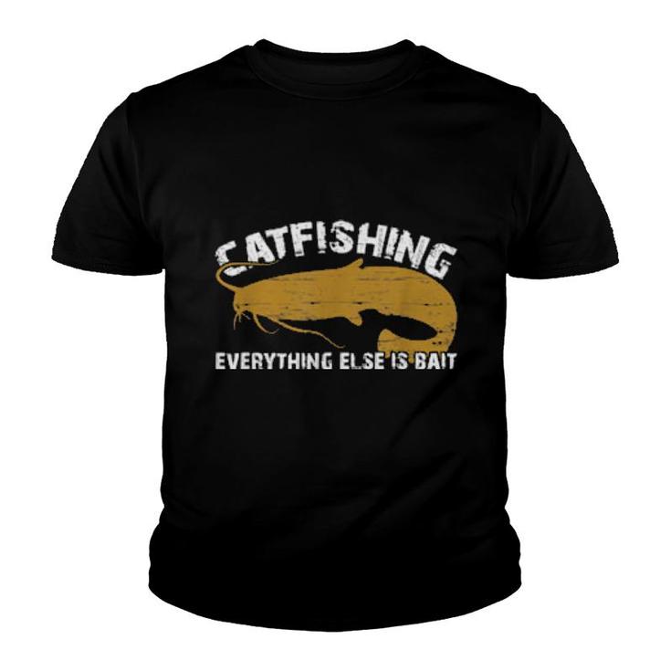 Catfish Catfishing Fishing For Catfisch Angling For Catfish  Youth T-shirt