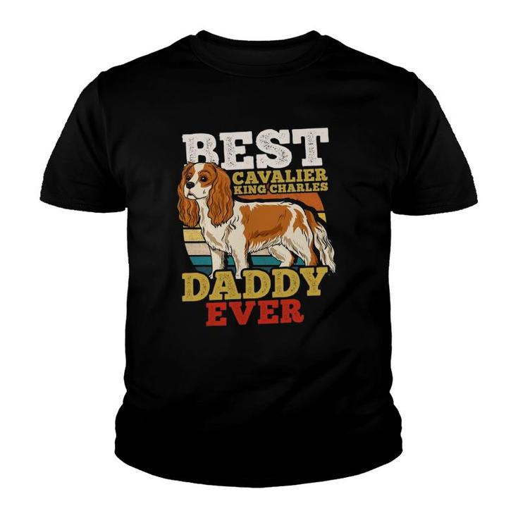 Cavalier King Charles Dad Retro Youth T-shirt