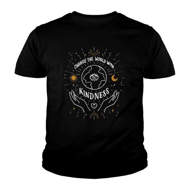 Change The World With Kindness  Inspirational Youth T-shirt