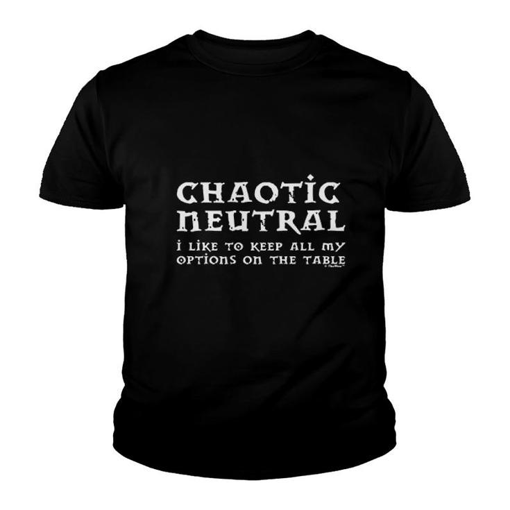 Chaotic Neutral Alignment Youth T-shirt