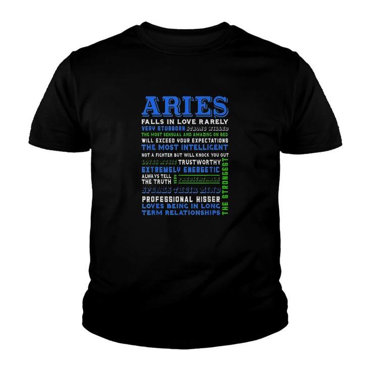 Characteristics Of Aries Youth T-shirt
