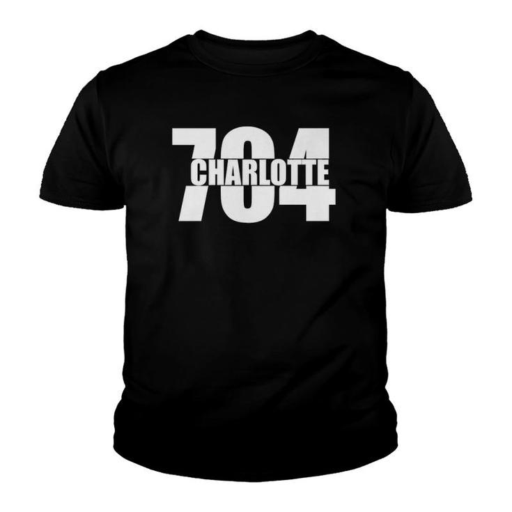 Charlotte 704 Area Code North Carolina Youth T-shirt