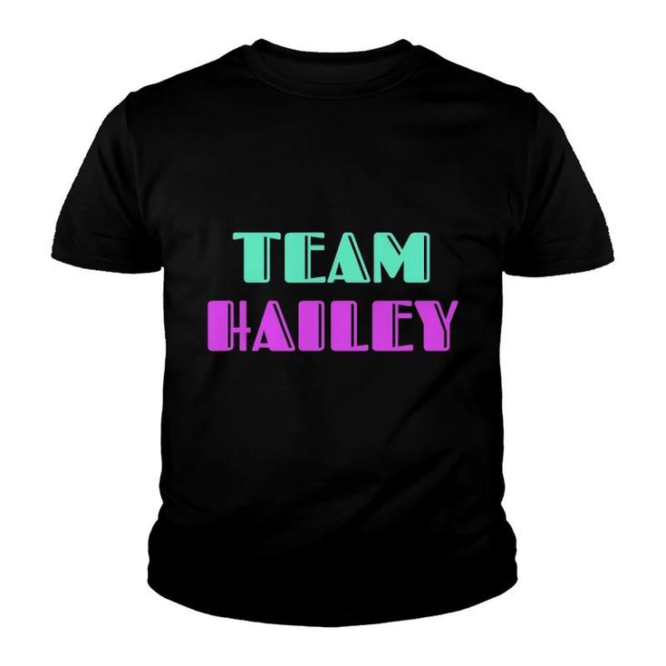 Cheer For Hailey Support Be On Team Hailey 90S Style Youth T-shirt