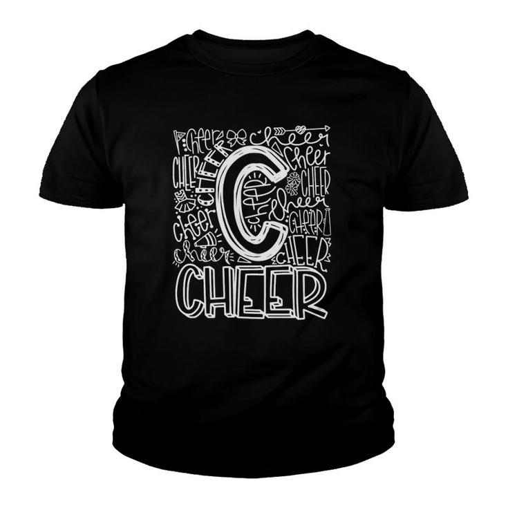 Cheer Typography Cheer Mom Cheer Dad Cheerleader Youth T-shirt