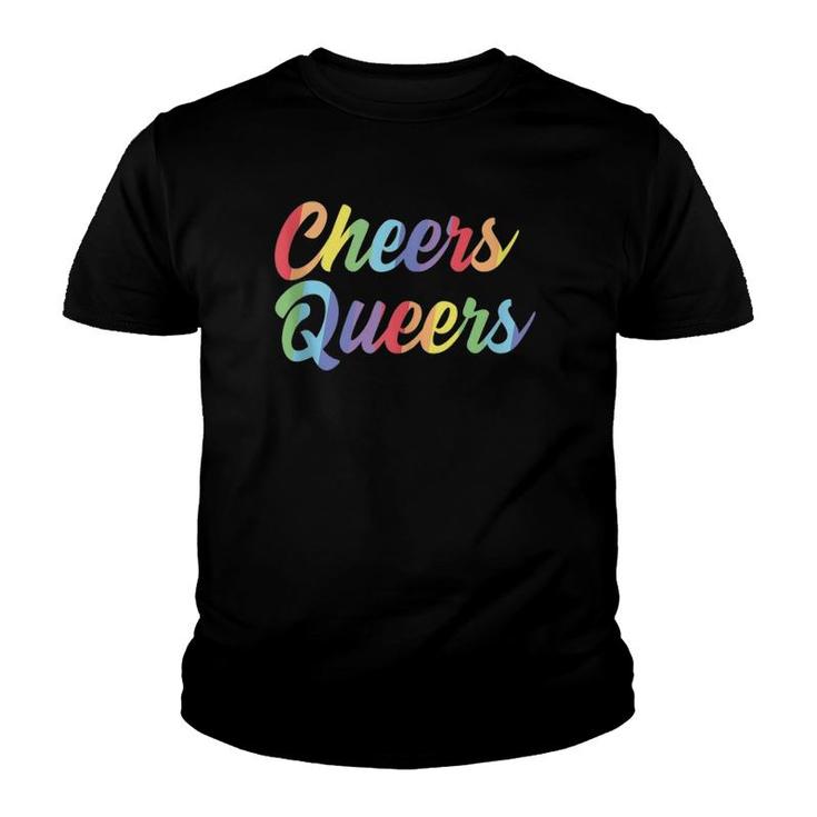 Cheers Queers Lgbt Gay Pride  Youth T-shirt