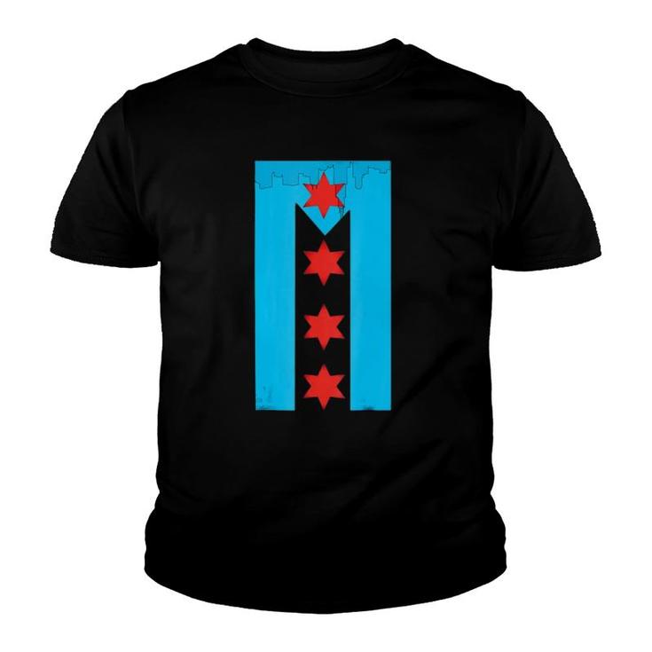 Chicago  Puerto Rico Flags Banderas Youth T-shirt