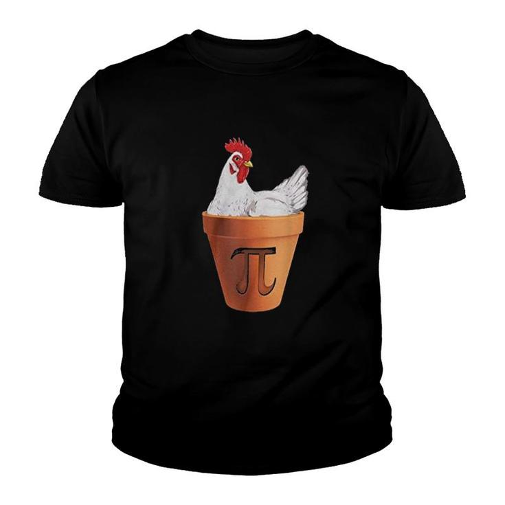 Chicken Happy Pi Day Funny Presents Youth T-shirt
