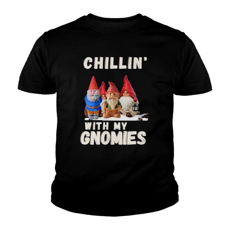 Chillin' With My Gnomies Fun Christmas Tee Youth T-shirt