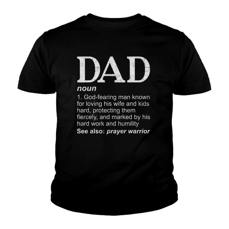 Christian Dad Definition Father's Day Dad Youth T-shirt