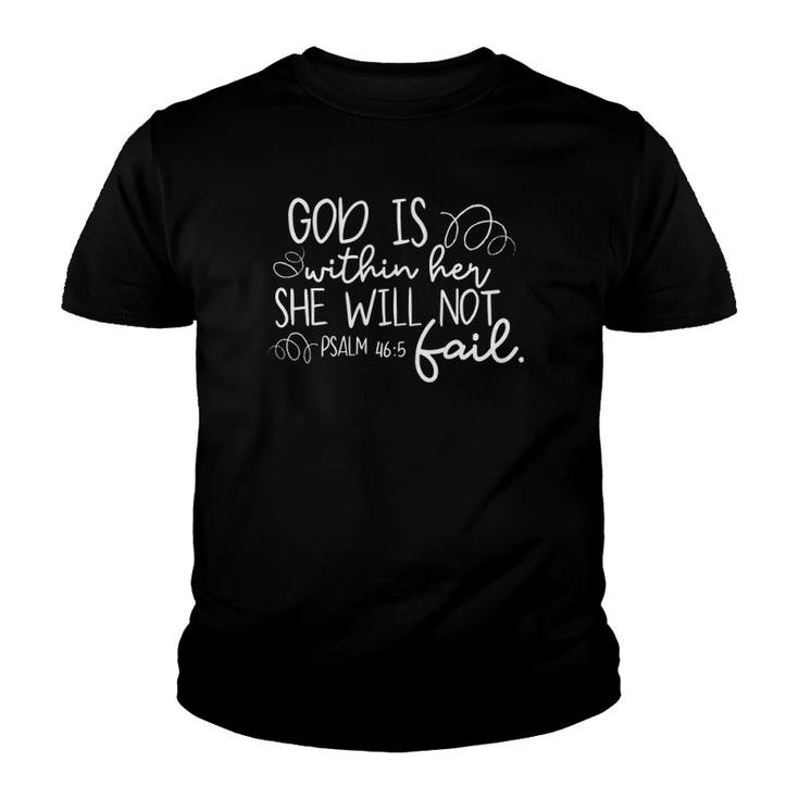 Christian Mom , Mother's Day, Religious, God Within Her Youth T-shirt