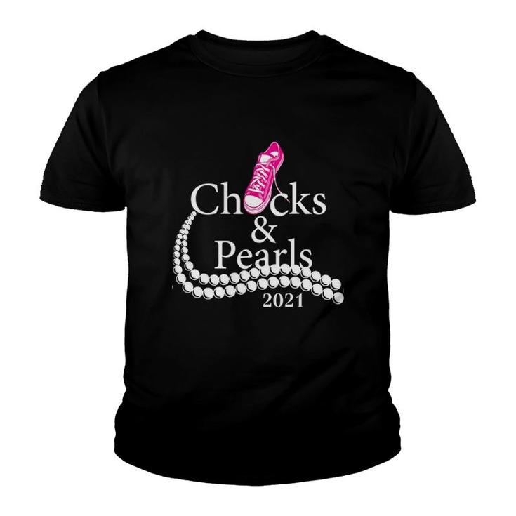 Chucks And Pearls 2021 Parody Youth T-shirt