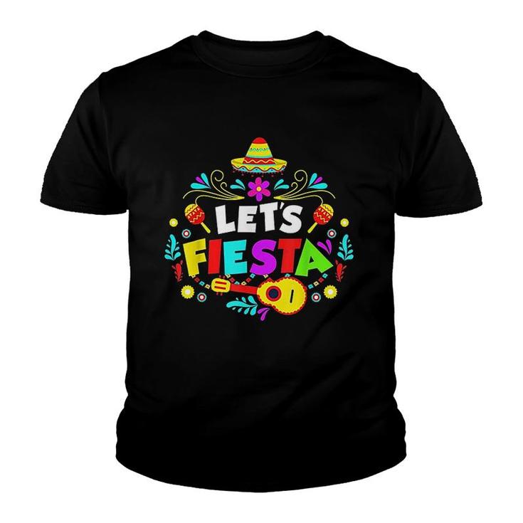 Cinco De Mayo Party Lets Fiesta Mexican Youth T-shirt