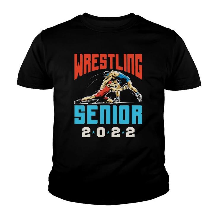 Class Of 2022 Wrestling Senior Graduation Graduate Grad Youth T-shirt