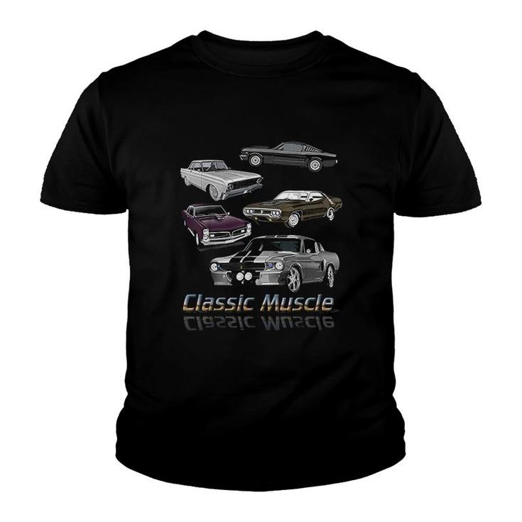 Classic American Muscle Cars Youth T-shirt