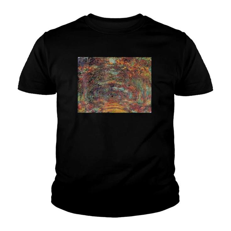 Claude Monet's The Rose Walk Giverny 1920-22 Retro Youth T-shirt
