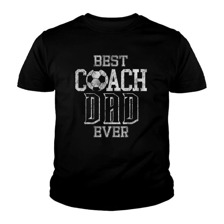 Coach Dad Soccer Daddy Papa Fathers Day Youth T-shirt