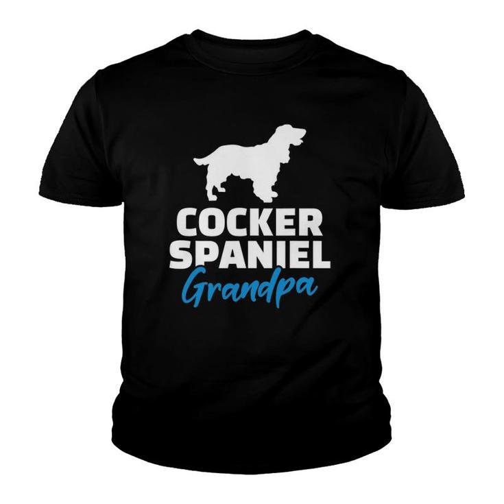 Cocker Spaniel Grandpa Grandfather Gift Youth T-shirt
