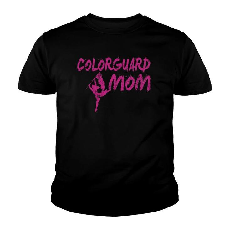 Color Guard Mom Flag Toss Distressed Color Guard Youth T-shirt