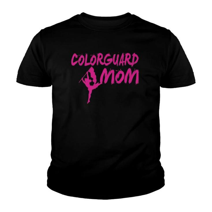 Color Guard Mom Winter Guard Girlie Mother Youth T-shirt