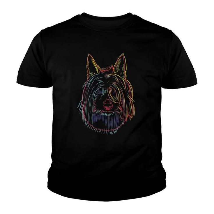 Colorful Dog Australian Silky Terrier Youth T-shirt