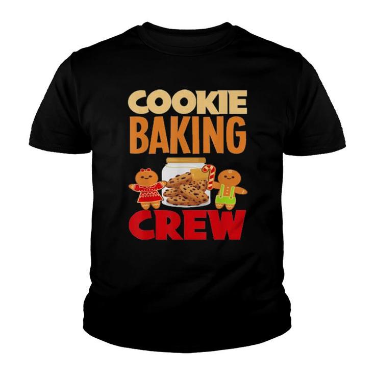 Cookie Baking Crew Christmas Santa Family Gingerbread Team Tee Youth T-shirt