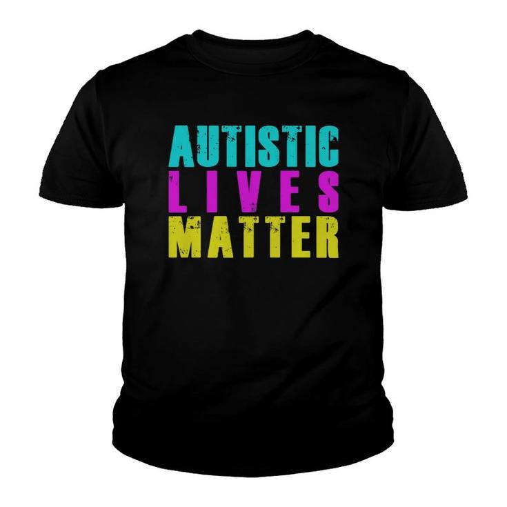 Cool Autistic Lives Matter Autism Awar Youth T-shirt