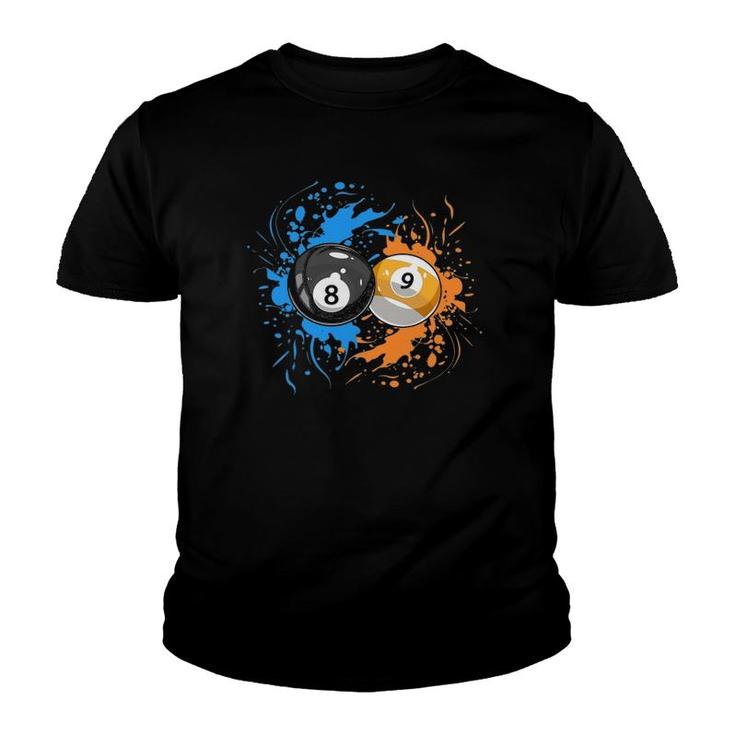 Cool Billiard Balls For 8 Ball And 9 Ball Player Youth T-shirt