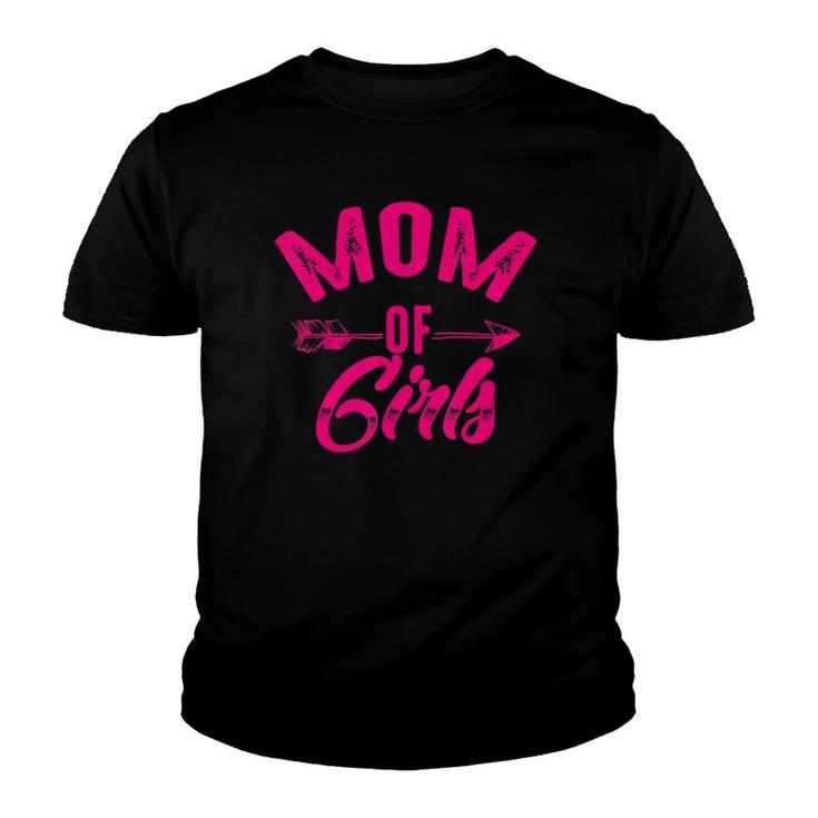 Cool Mom Of Girls Funny Female Mother's Day Parent Youth T-shirt