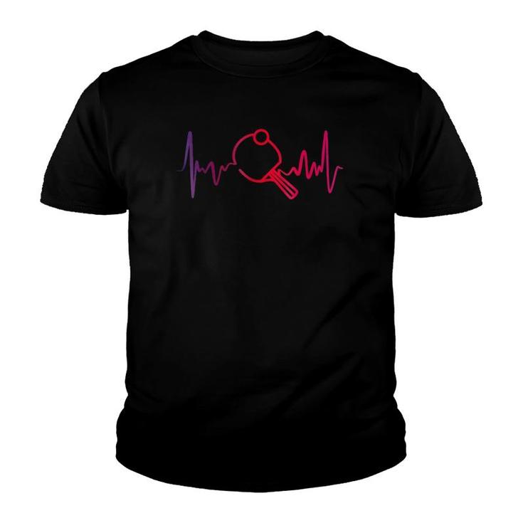 Cool Ping Pong  - Heartbeat Table Tennis Youth T-shirt