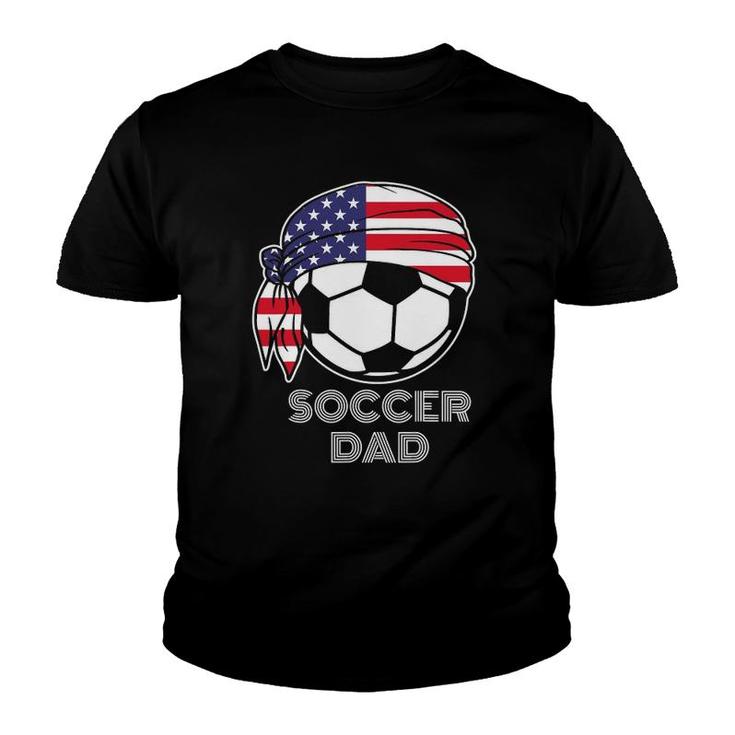 Cool Soccer Dad Jersey Parents Of American Soccer Players Youth T-shirt