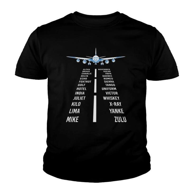 Copilot Gift Aviation Aircraft Flying Airplane Flight Pilot Youth T-shirt