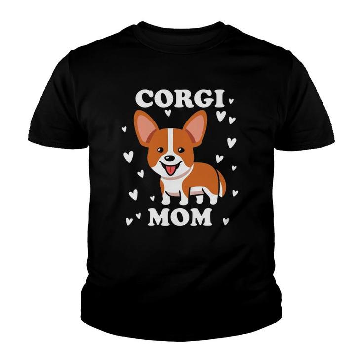 Corgi Mom Mother's Day Pet Lover Youth T-shirt