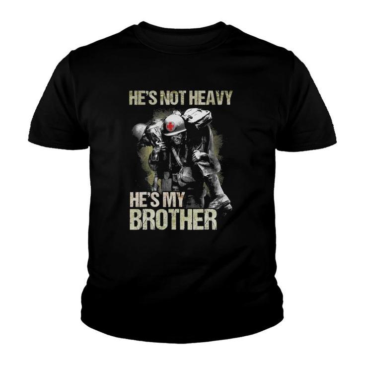 Corpsman Gift He's My Brother 8404 Gift For Corpsman Veteran Youth T-shirt