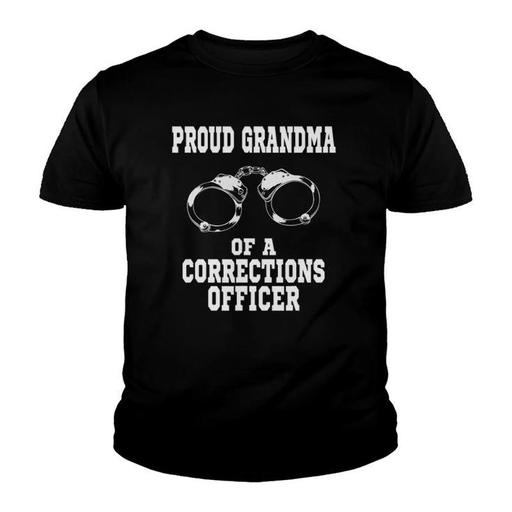 Corrections Officer Grandma Proud Grandma Youth T-shirt