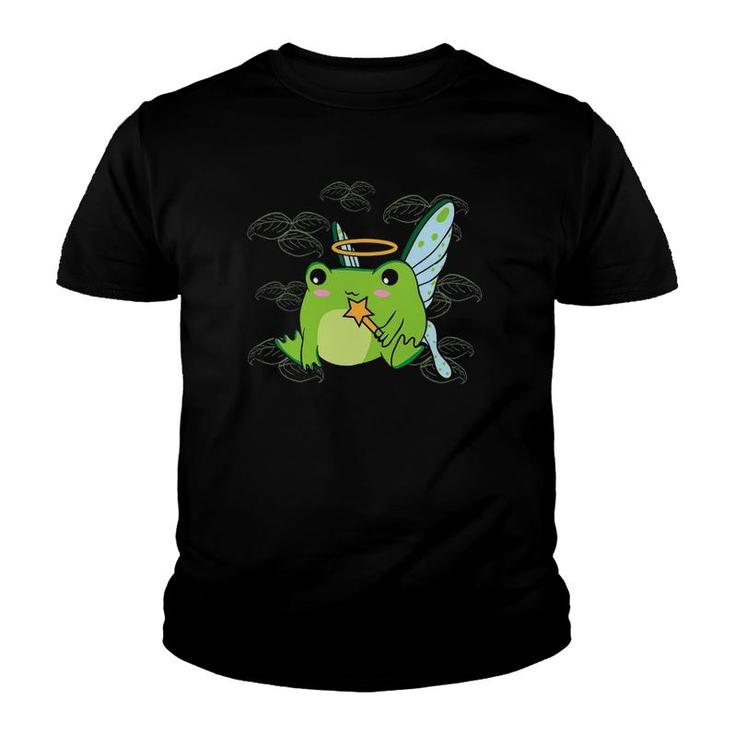 Cottagecore Aesthetic Cute Frog Fairycore Goblincore Youth T-shirt