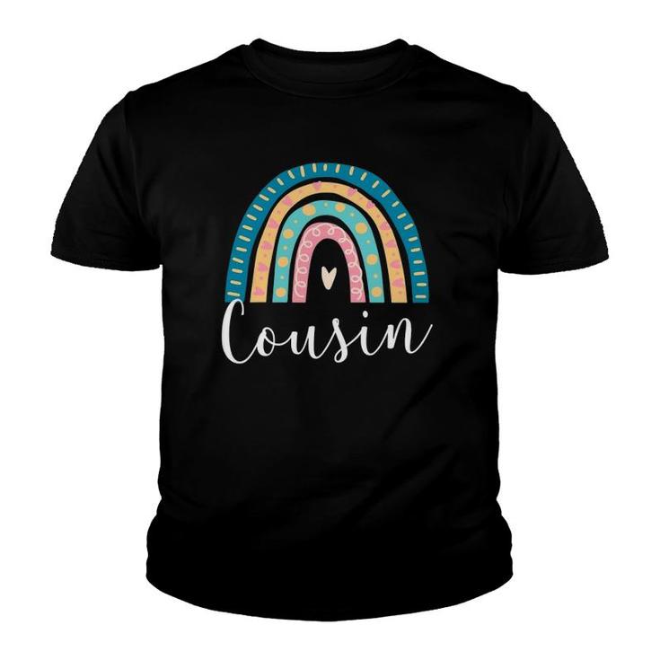Cousin Rainbow Gifts Family Matching Youth T-shirt