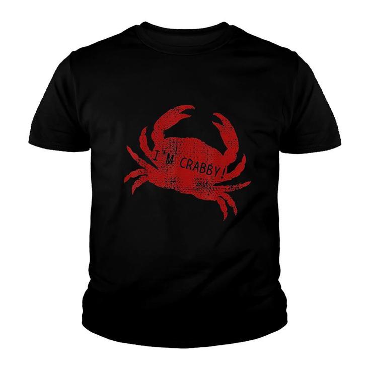Crab Lover Sea  I Am Crabby Youth T-shirt