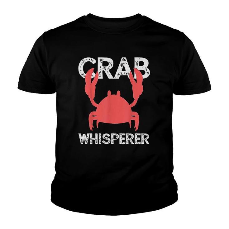 Crab Whisperer  Crabbing Fishing Youth T-shirt
