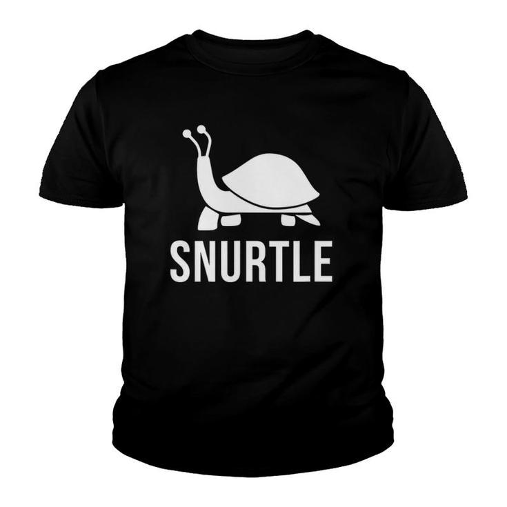 Crazy Snail  Turtle Mix Snurtle Pun Youth T-shirt