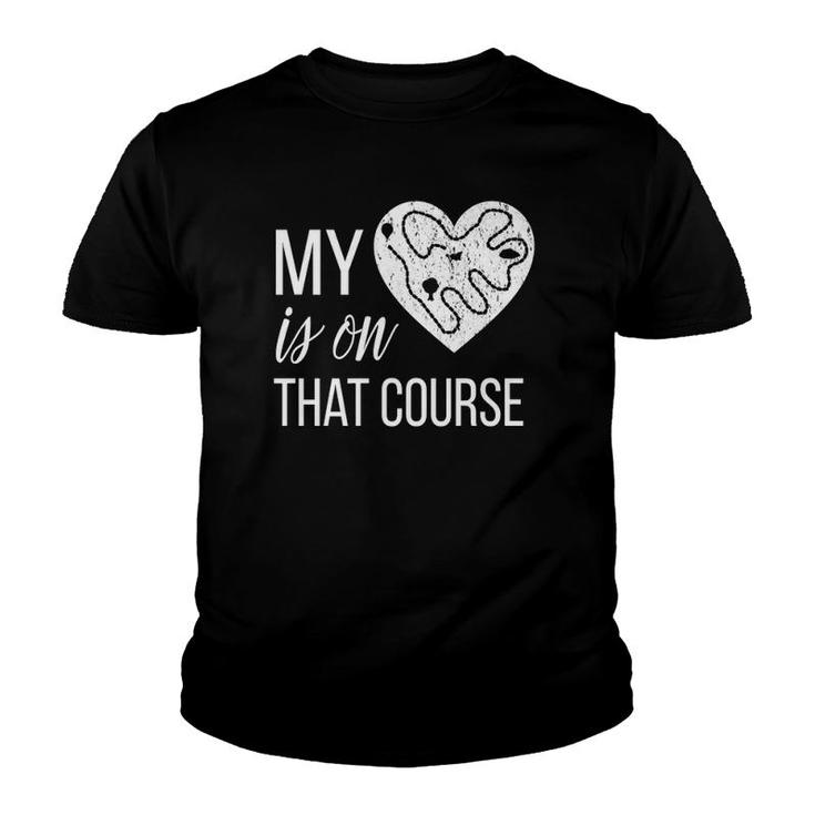 Cross Country Mom  My Heart Is On That Course Youth T-shirt
