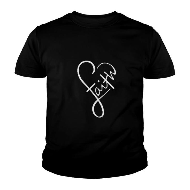 Cross Faith Heart Youth T-shirt