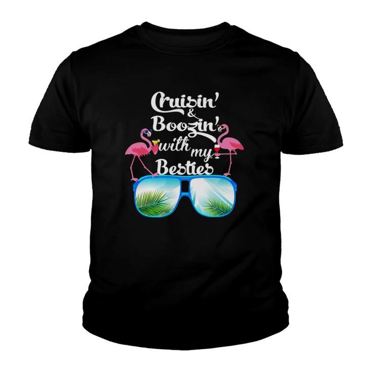 Cruisin' And Boozin' With My Besties Youth T-shirt